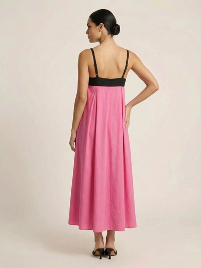 Colorblock Bust Maxi Slip Dress