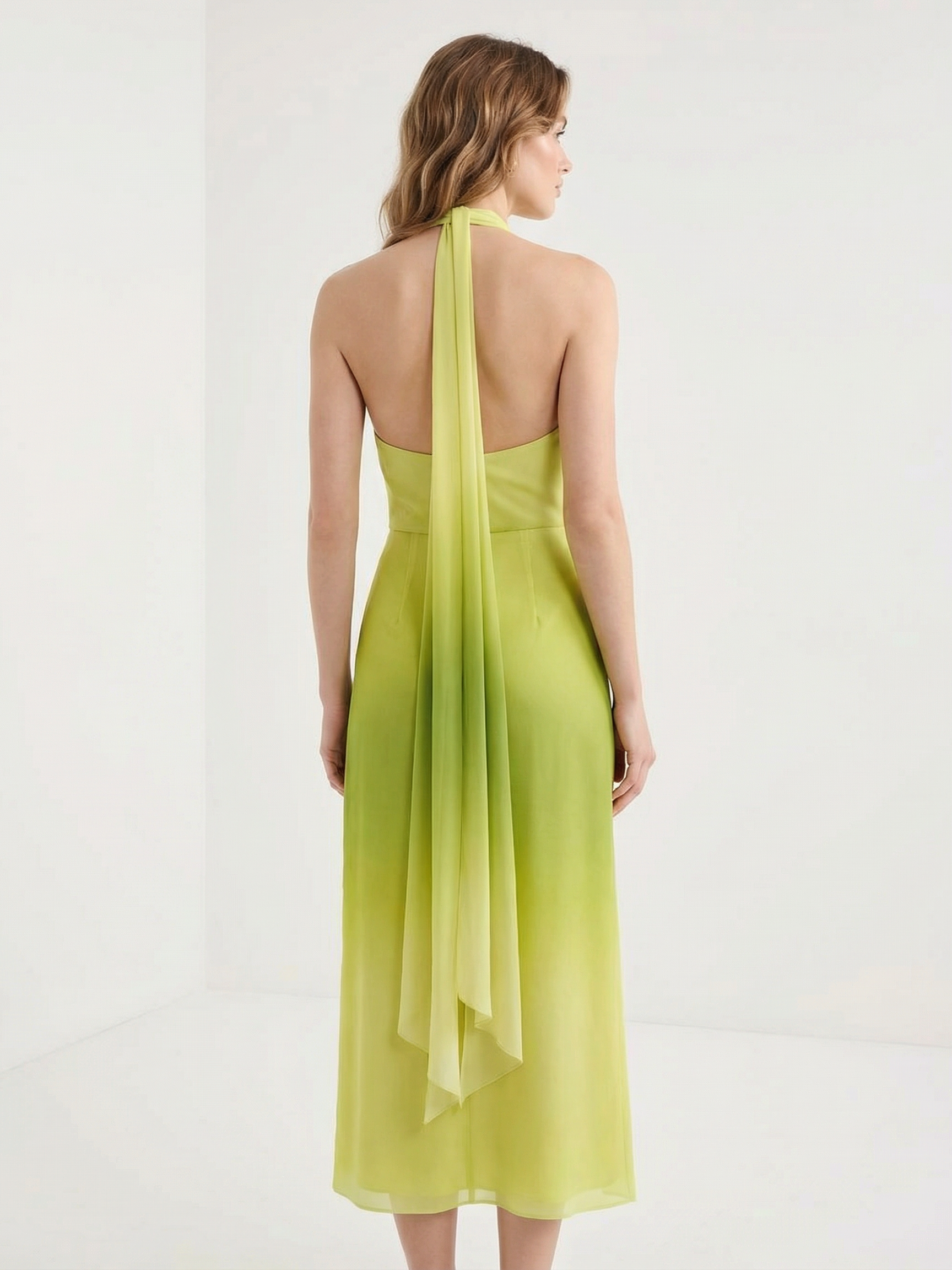 Halter neck maxi dress