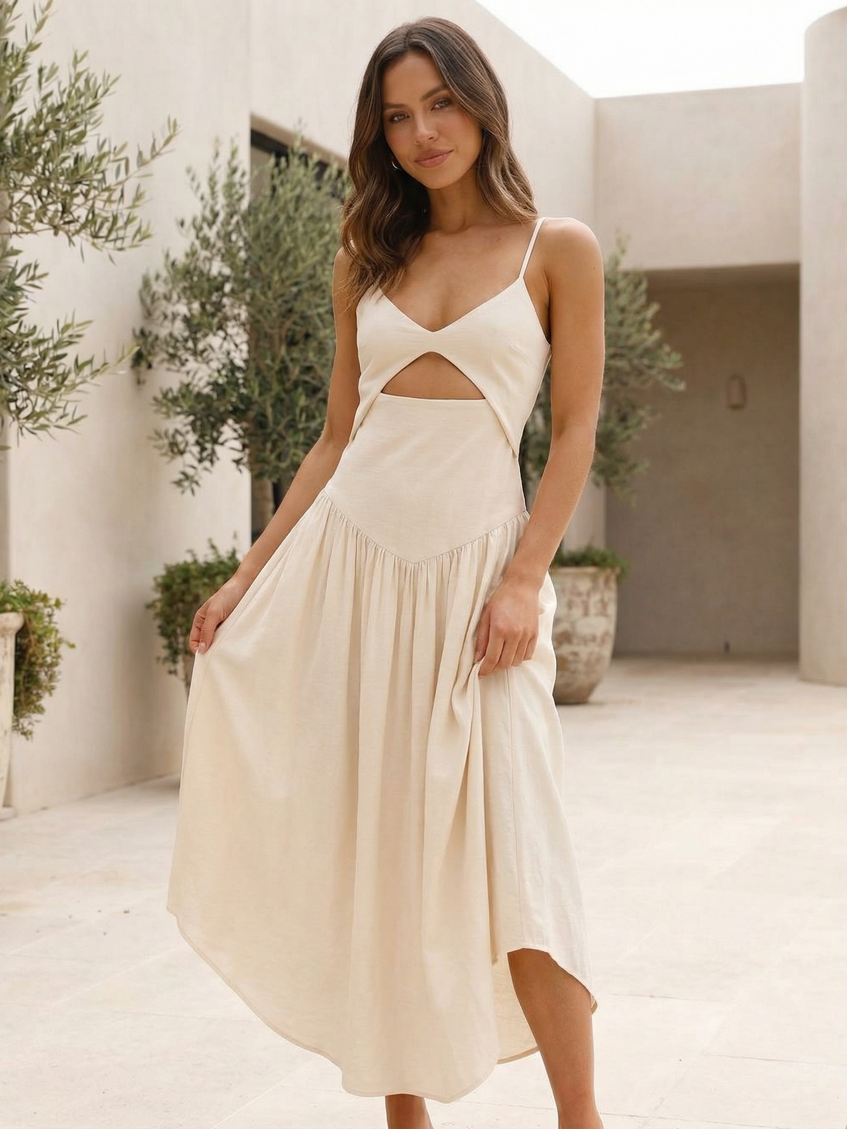 Breeze Cut-Out Midi Dress