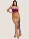 Ombre Tube Bodycon Ribbon Dress