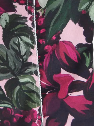 Floral Print Halterneck Bodysuit