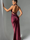 Halterneck Backless Maxi Dress