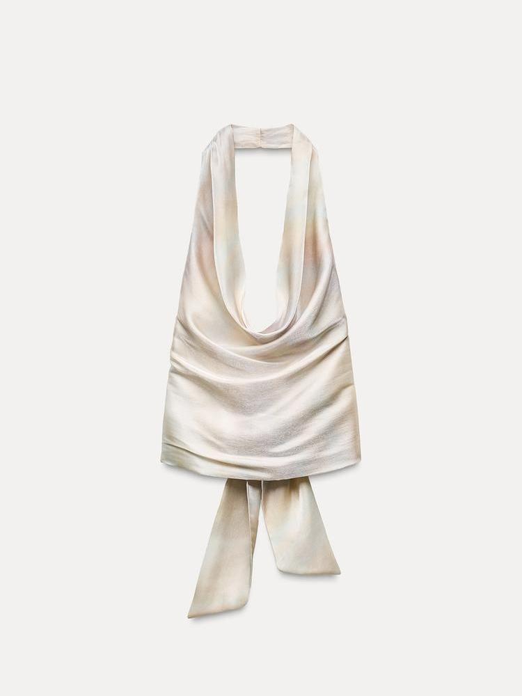 Livia Halterneck Backless Tied Top