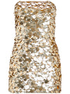 Coin Sequins Tube Short Dress