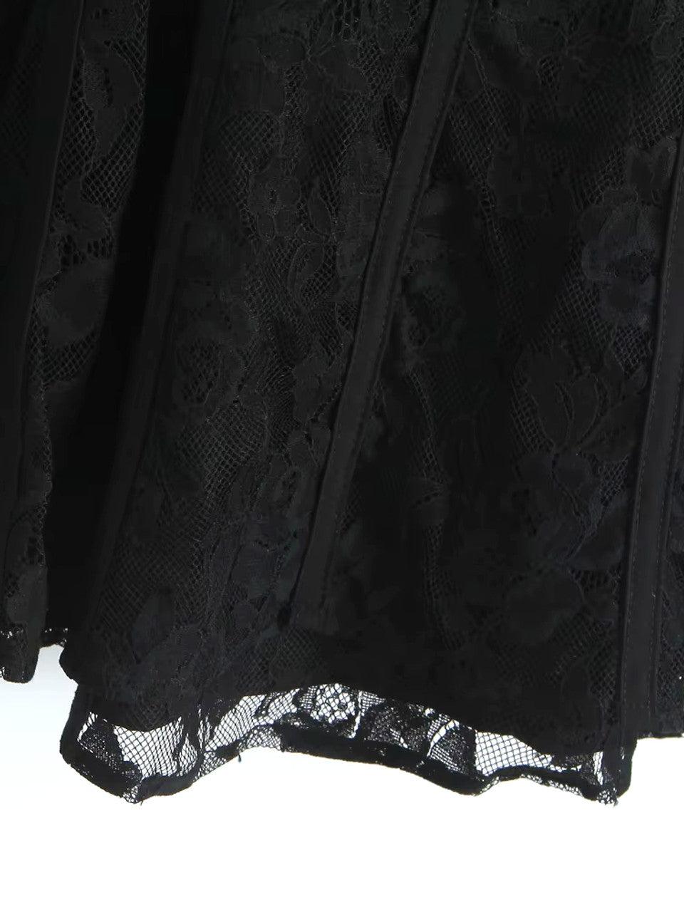 Gloria Lace Bustier A Line Short Dress