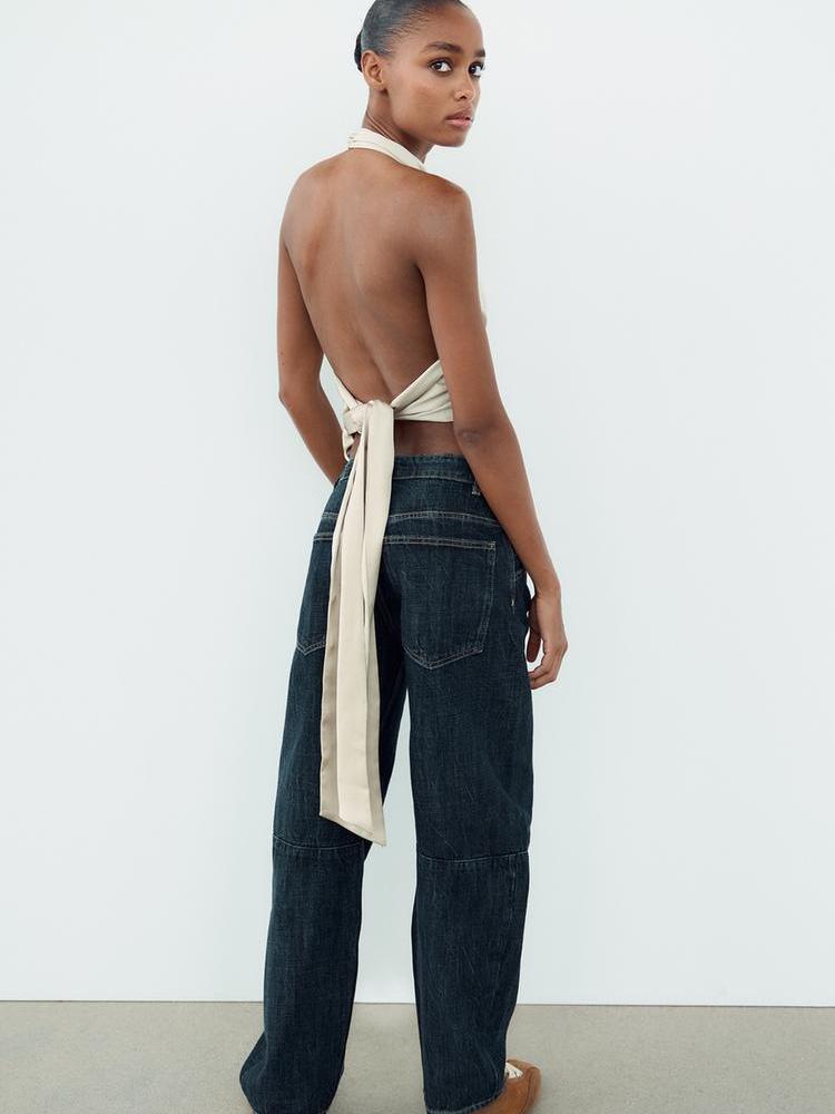 Livia Halterneck Backless Tied Top