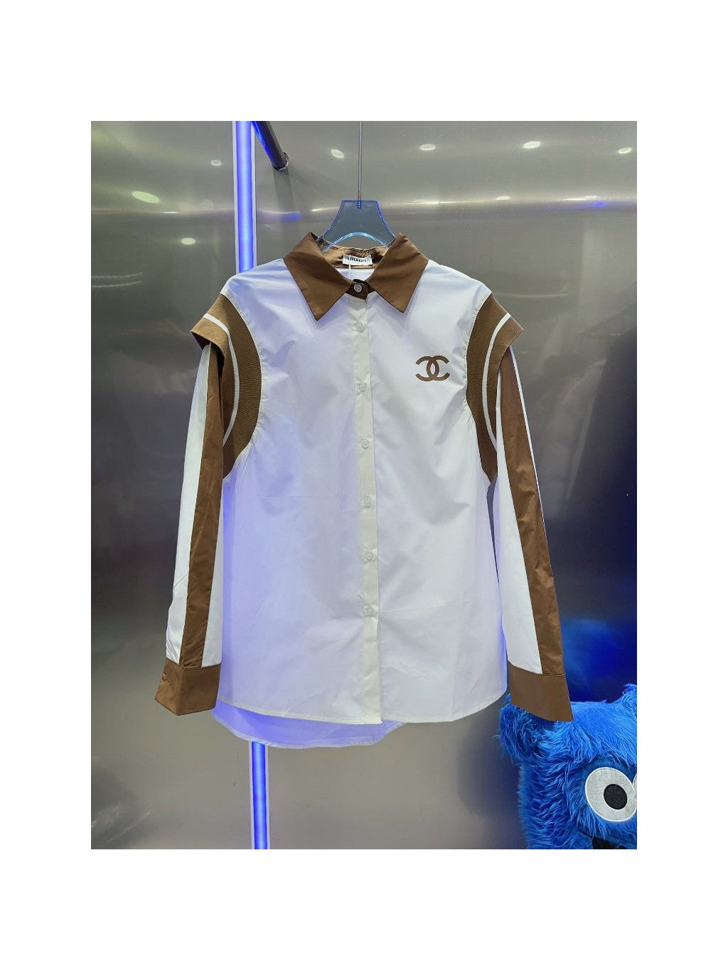 CH  Print White Cotton Shirt