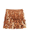 Coin Sequins Mini Skirt