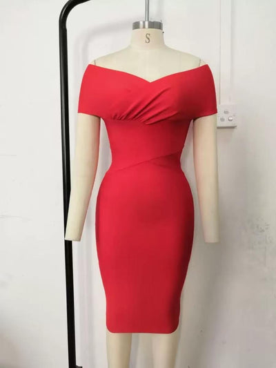 Off Shoulder Barnet Bodycon Dress