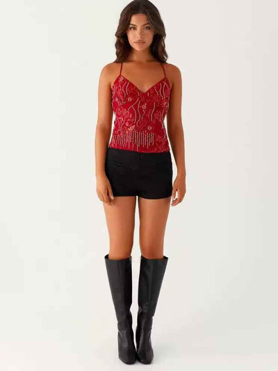 Starlight Beaded Cami Top