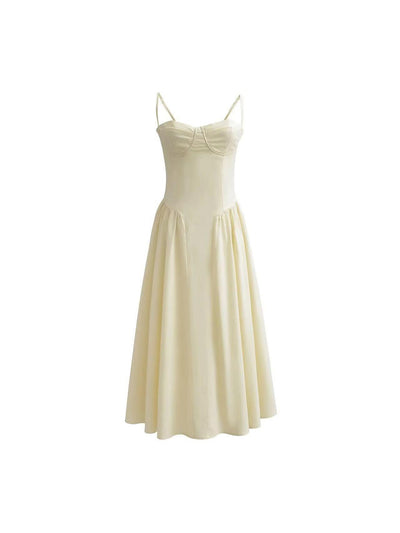 Amela Boning Corset Style Midi Cotton Dress