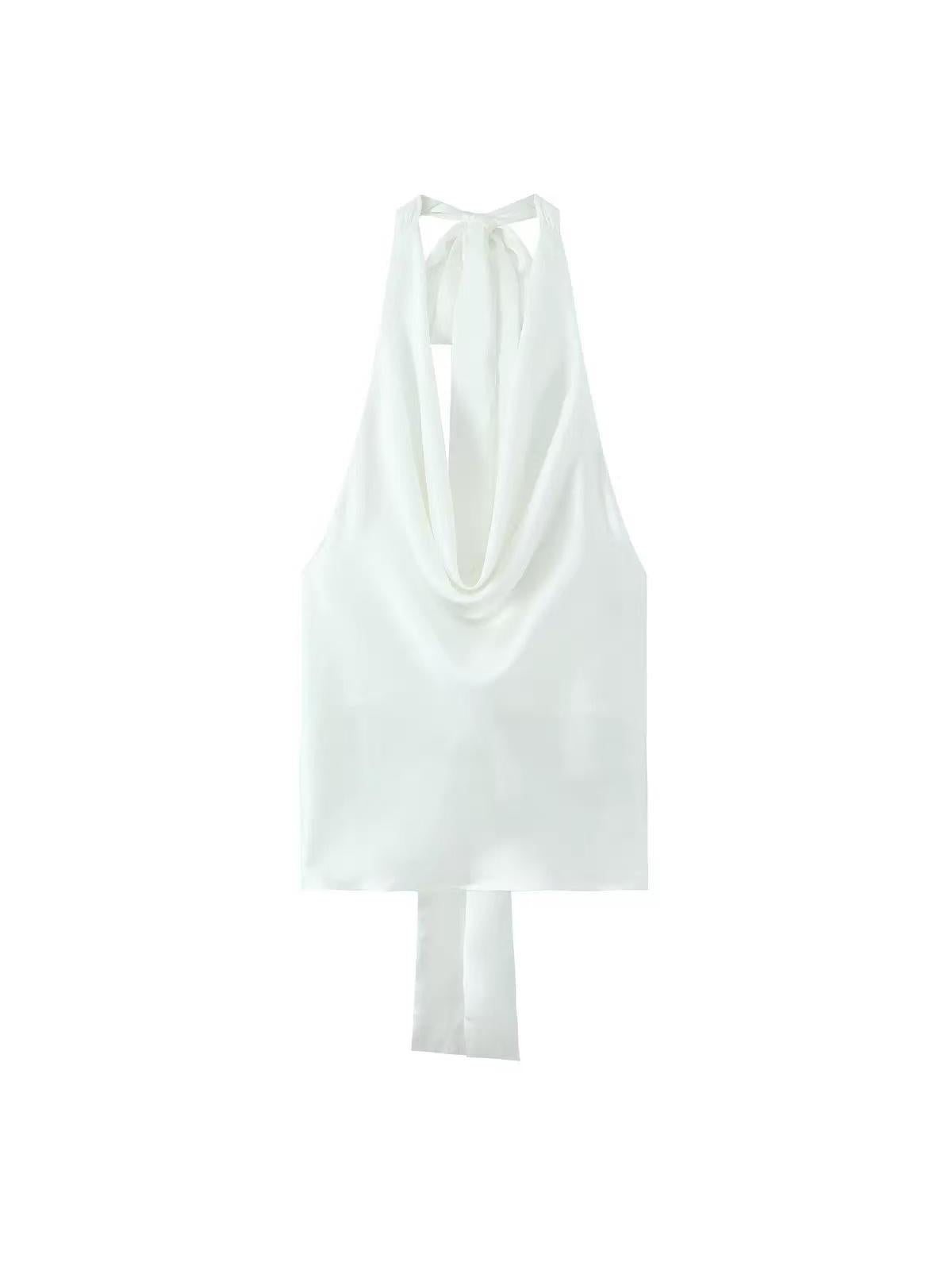 Livia Halterneck Backless Tied Top