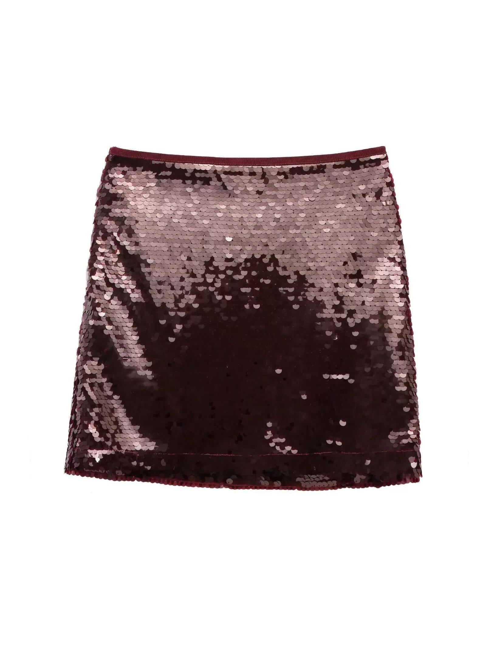 Arela Sequins Mini Skirt