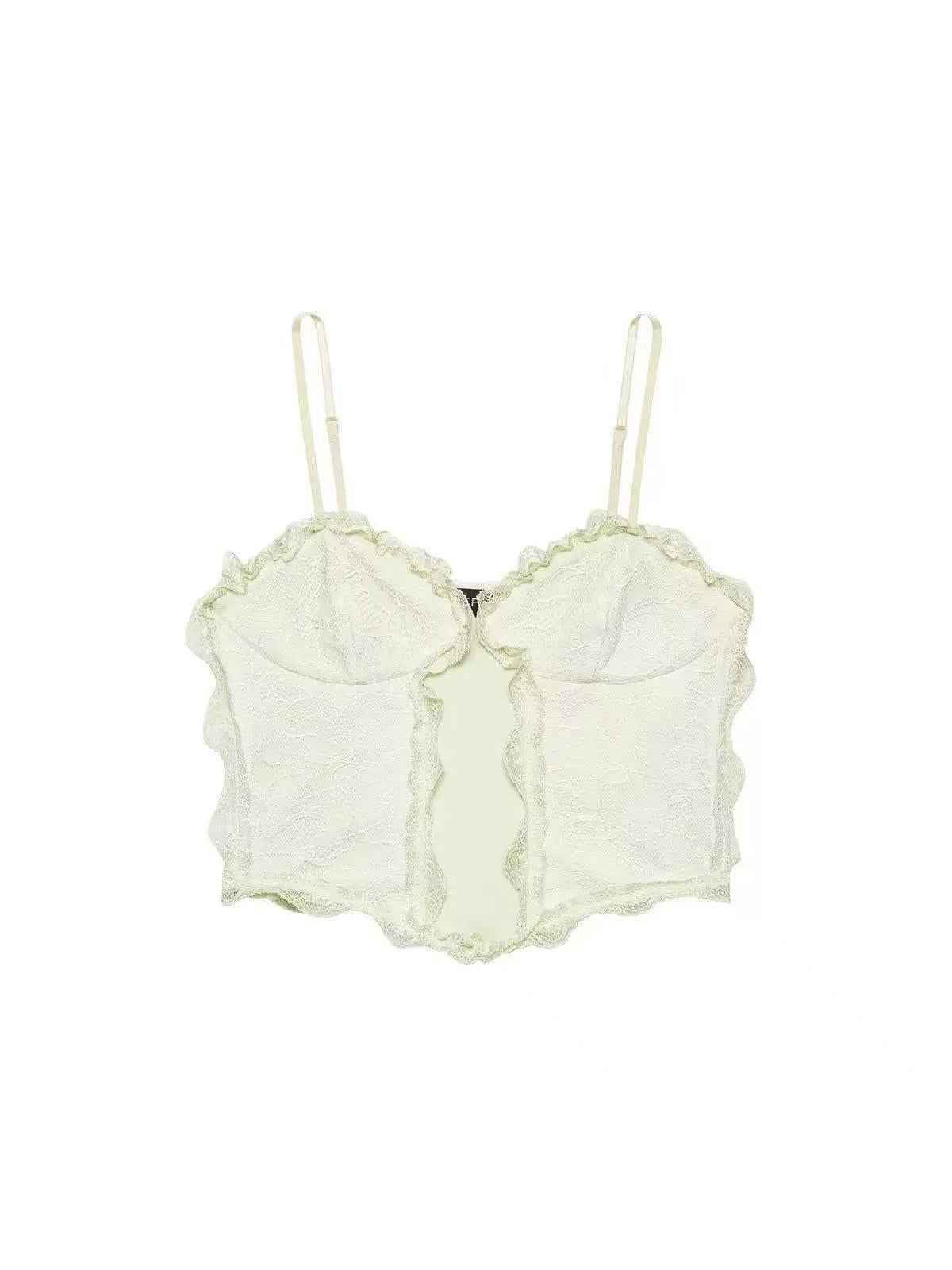 Soft Bloom Scallop Lace Cami Top