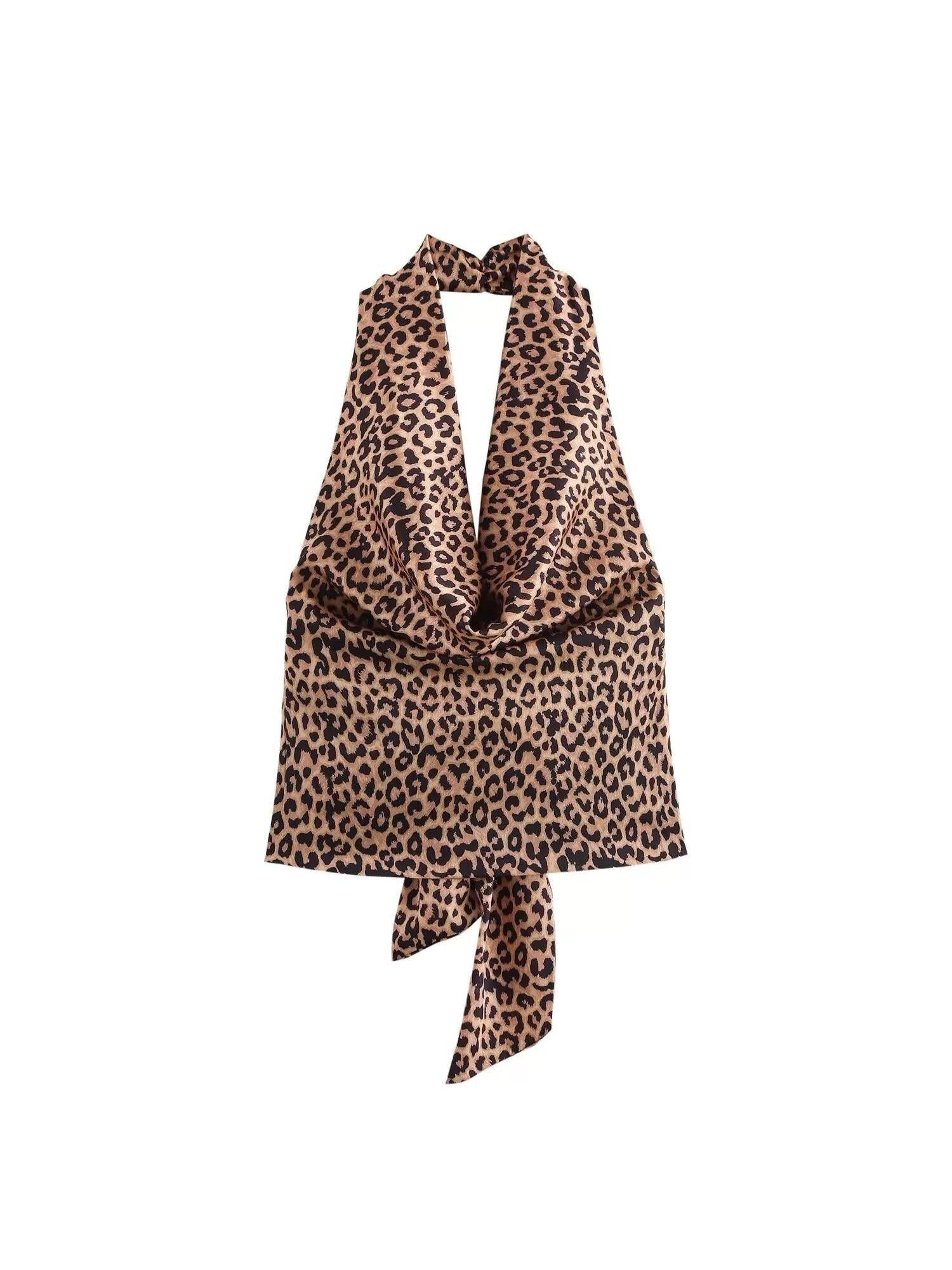 Livia Halterneck Backless Tied Top