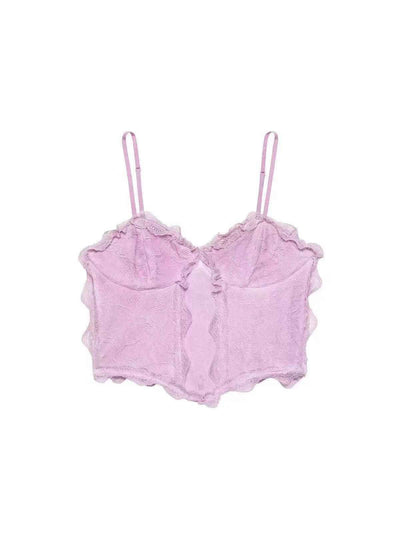 Soft Bloom Scallop Lace Cami Top