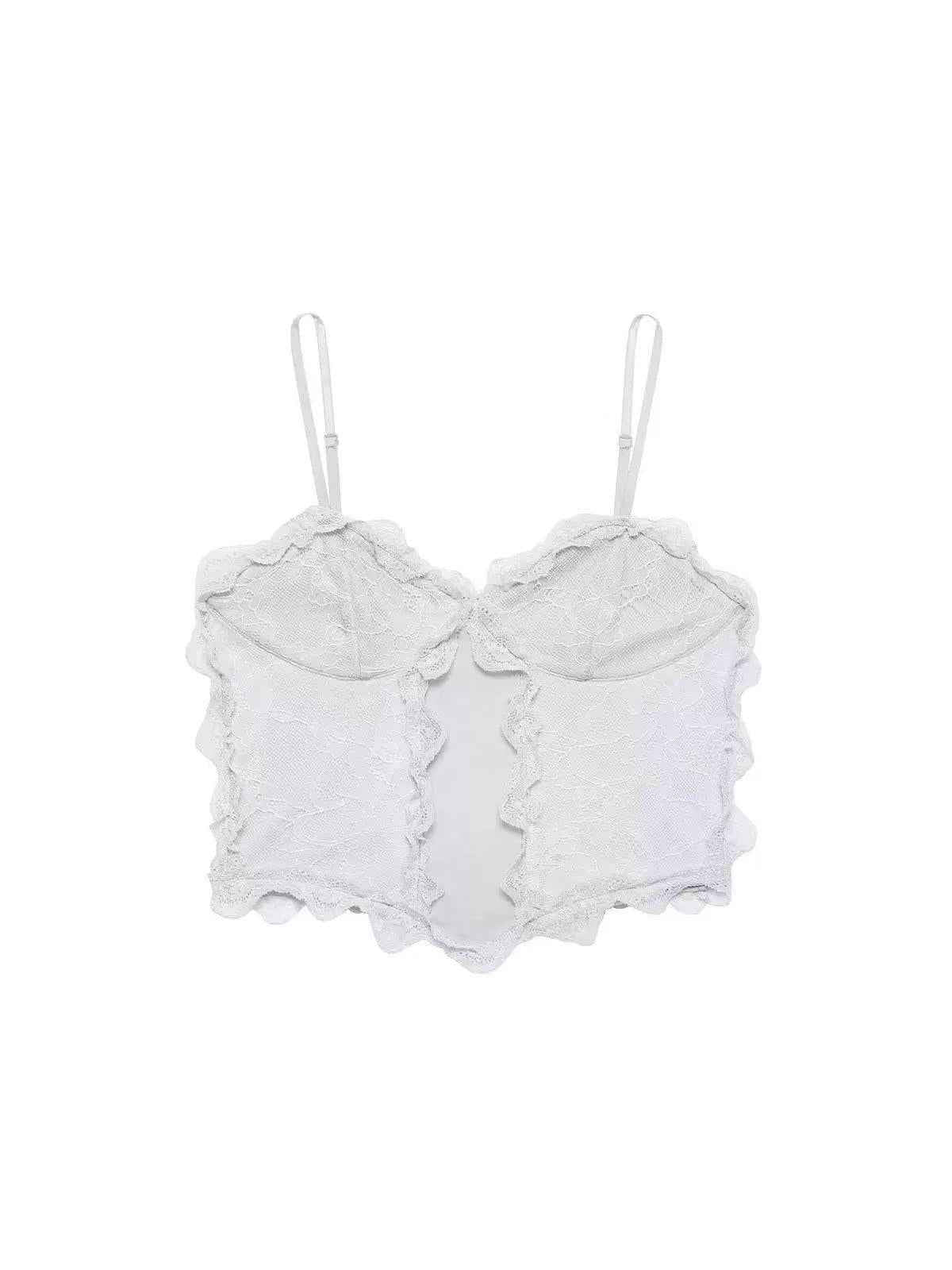 Soft Bloom Scallop Lace Cami Top