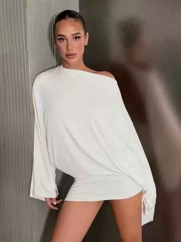 Luna Draped Batwing Mini Dress