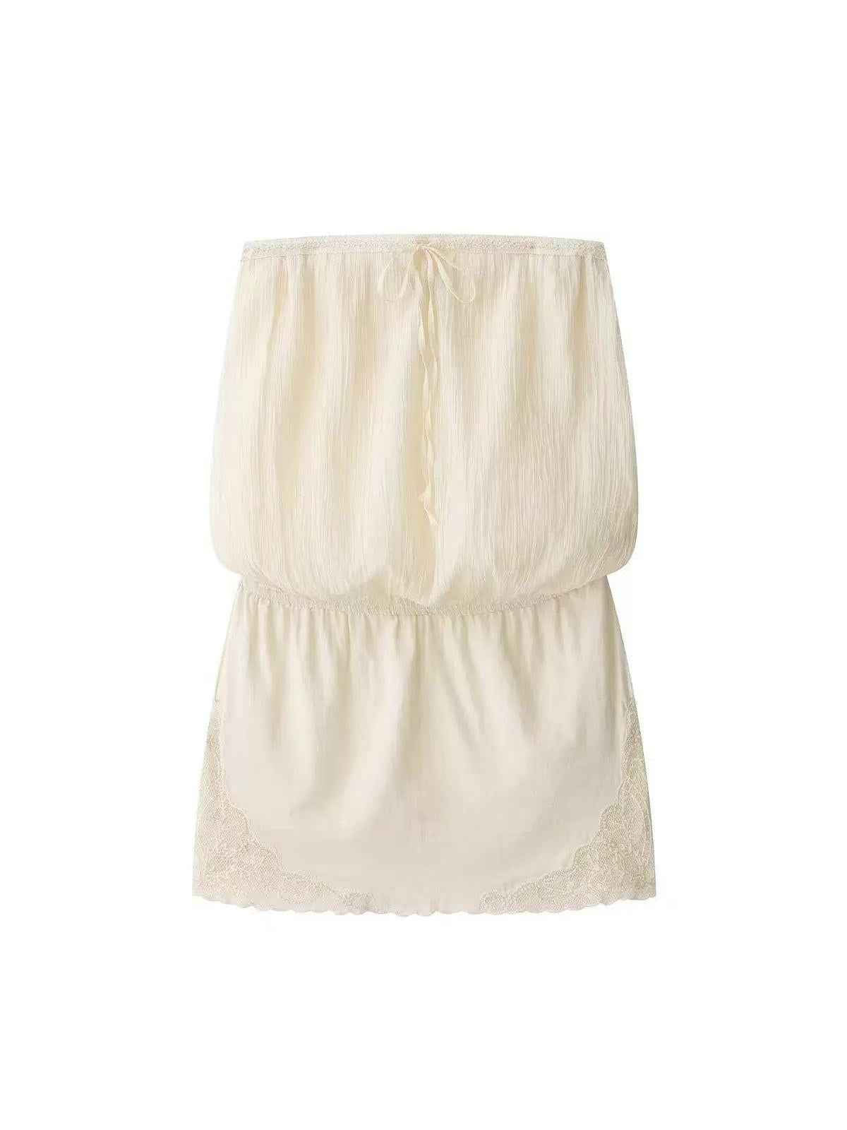 Aurelia Lace-Trim Mini Dress