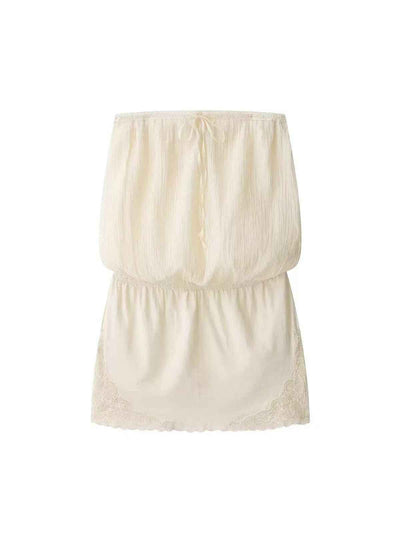 Aurelia Lace-Trim Mini Dress