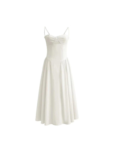 Amela Boning Corset Style Midi Cotton Dress