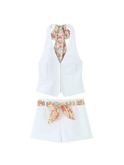 Garden Party Vest & Shorts Set