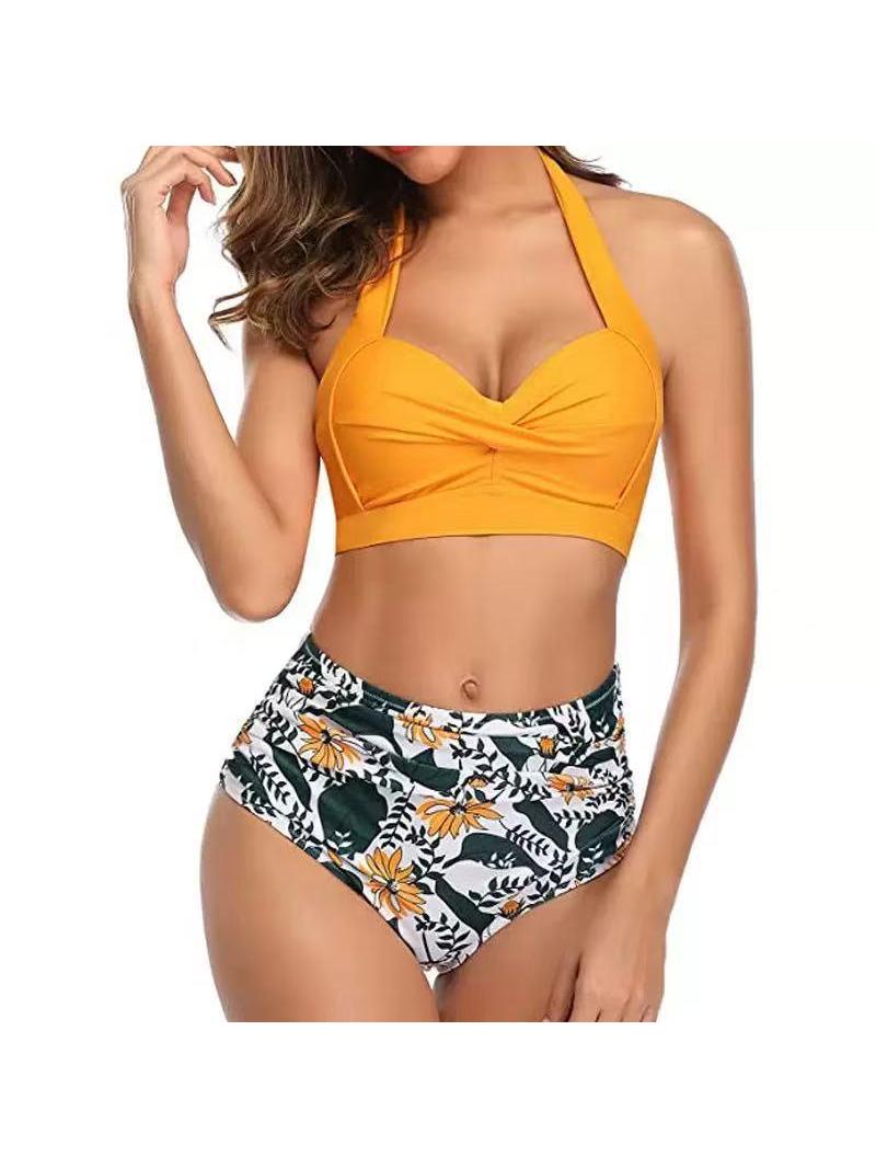 Halterneck Top & Short Swimsuit Set