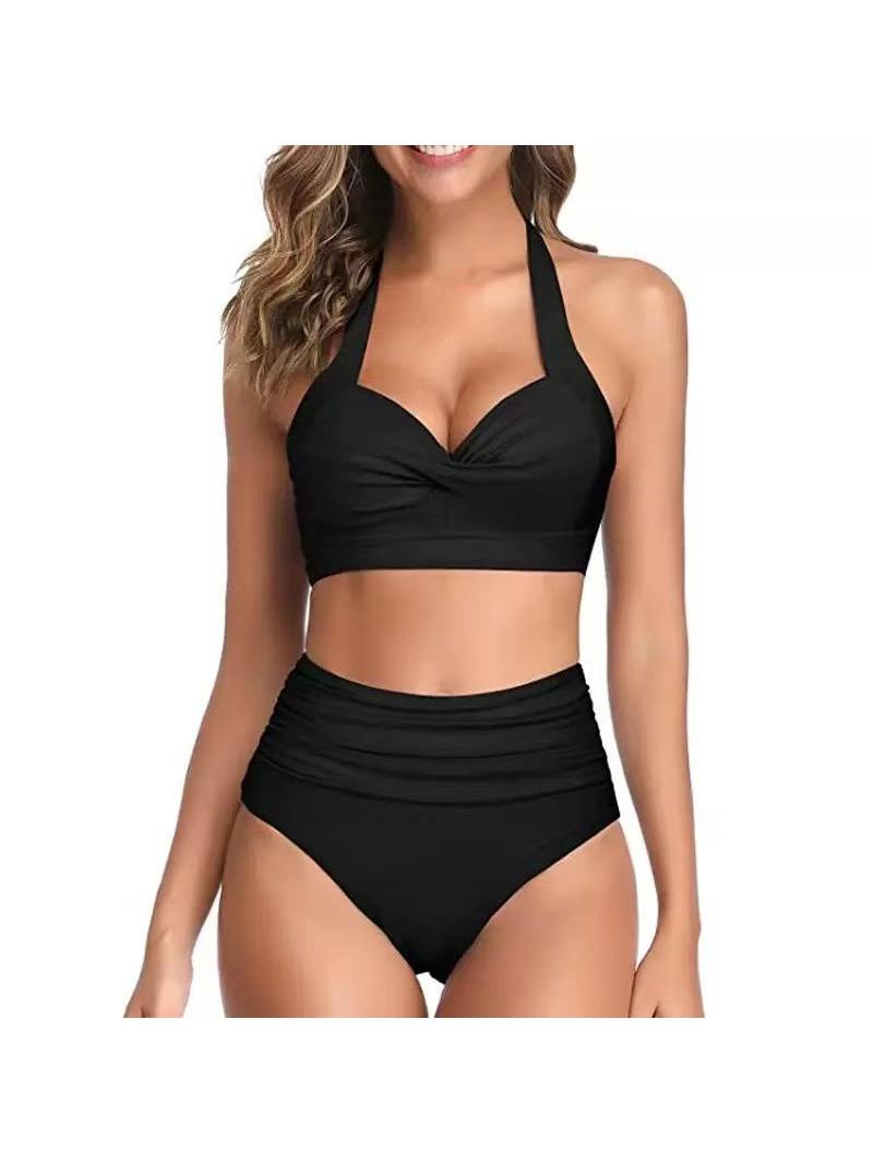 Halterneck Top & Short Swimsuit Set