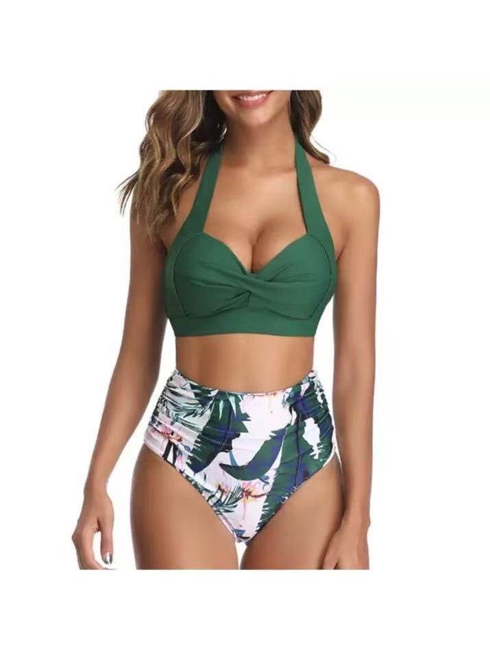 Halterneck Top & Short Swimsuit Set