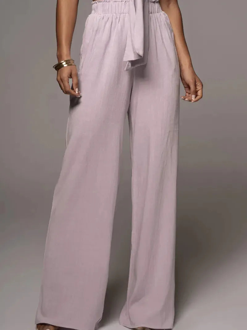 Knotty Bandeau Top & Pants Coord Set