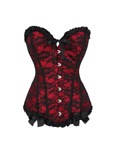 Jacquard Print Corset Top