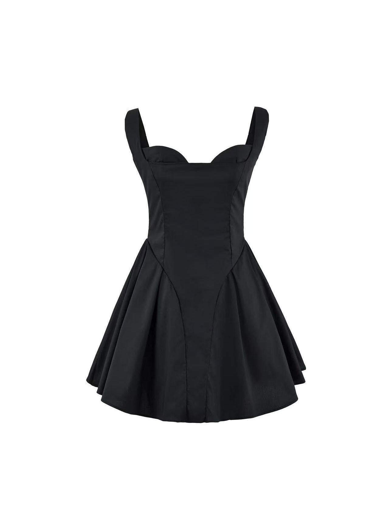 Sweetheart Neck Corset Short Flare Dress