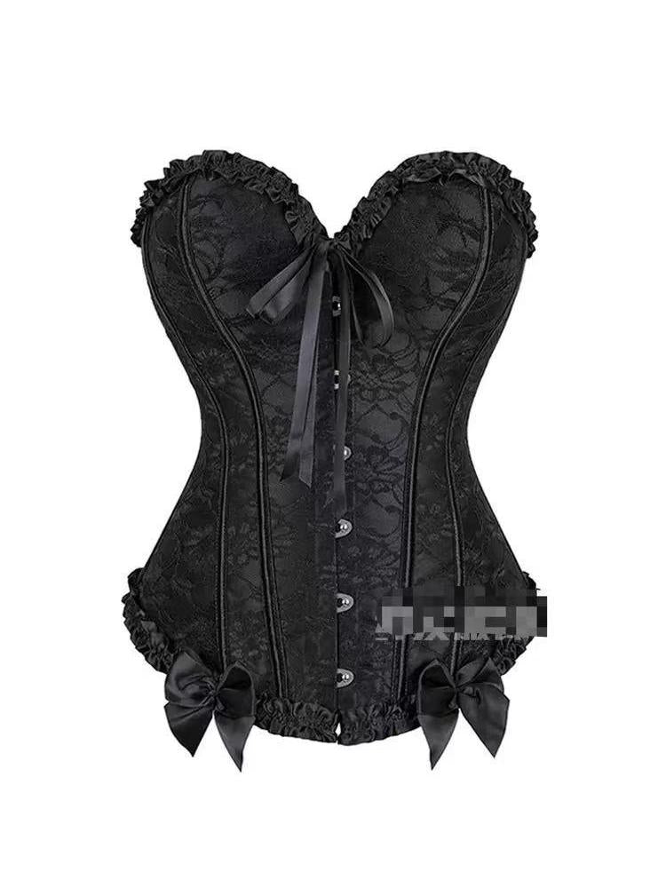 Jacquard Print Corset Top