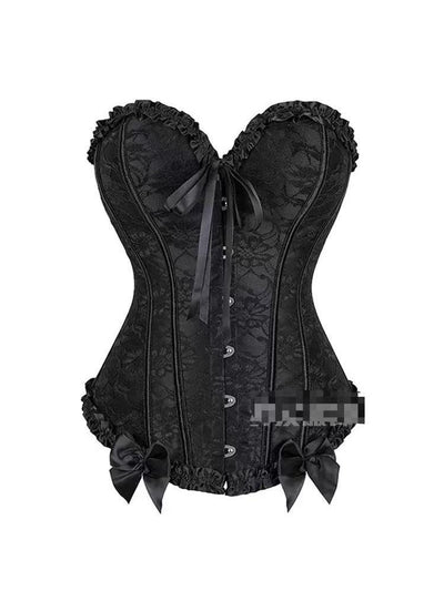 Jacquard Print Corset Top