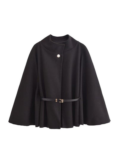 Woolen Cape With Belt