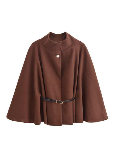 Woolen Cape With Belt