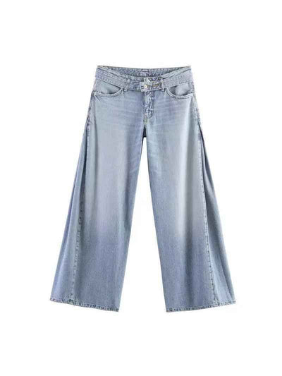 Coastal Breeze Everyday Wide‑Leg Denim