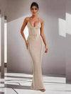 Knitted Hollow Out Maxi Dress