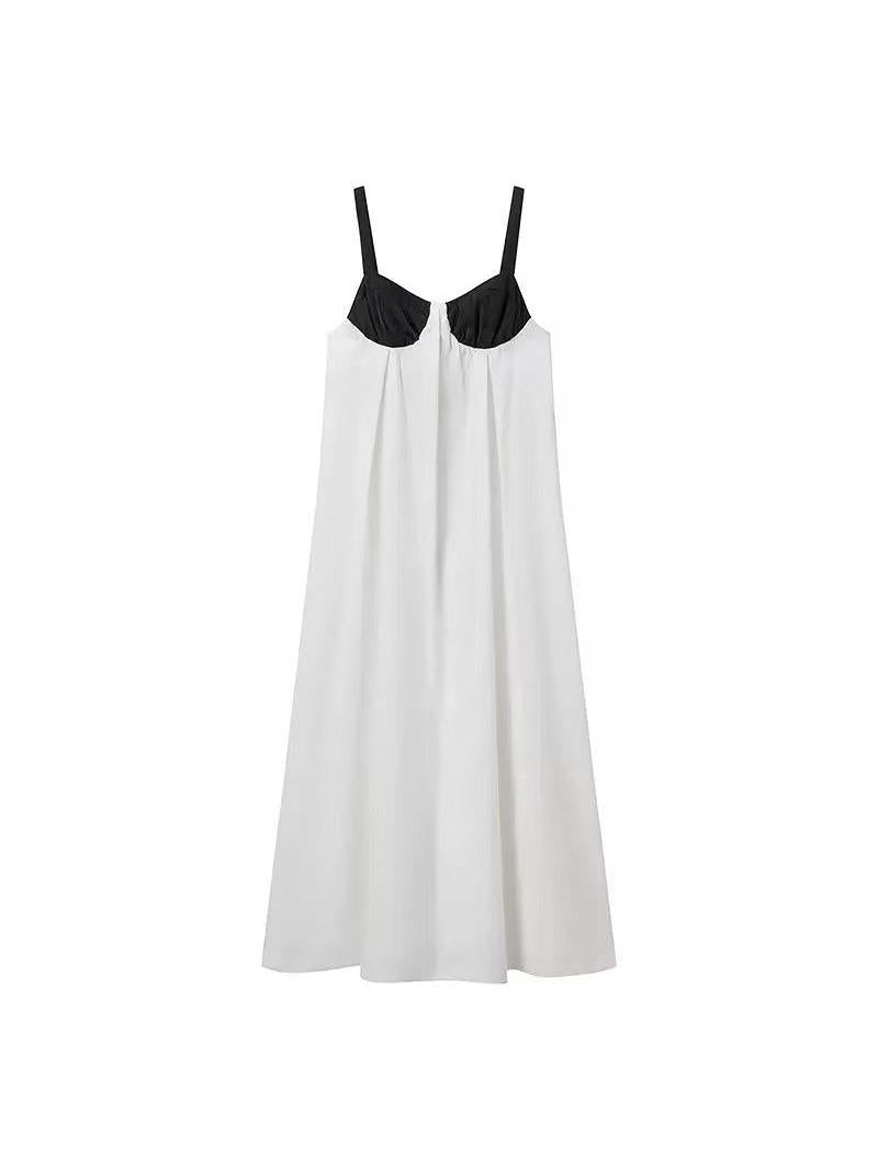 Colorblock Bust Maxi Slip Dress