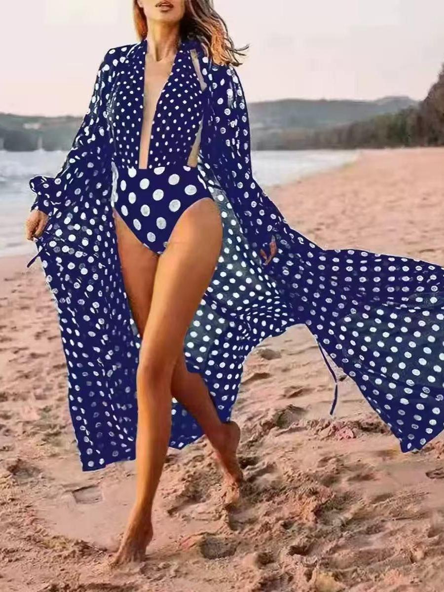 Retro Polka Dot Beach Diva 3-Piece Set