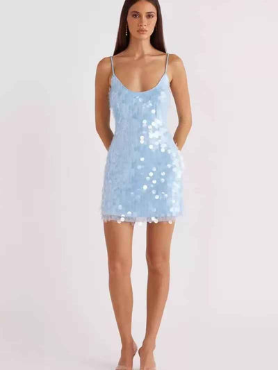Shimmering Paillette Mini Dress