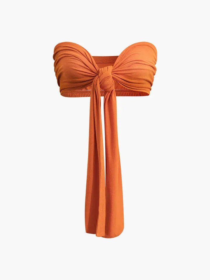 Knotty Bandeau Top & Pants Coord Set