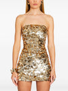 Coin Sequins Tube Short Dress