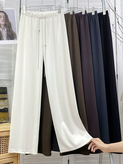 Ribbed Wide Leg Pant by SR Store, on sale, in six colors.