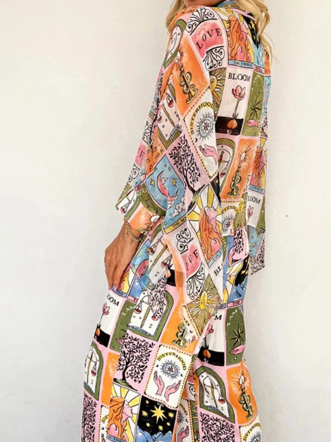 Batwing Sleeve Loose Outfit Casual Home Trousers Coord Set