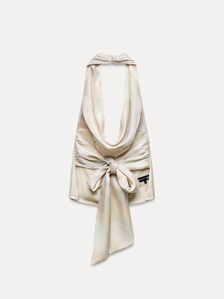 Livia Halterneck Backless Tied Top