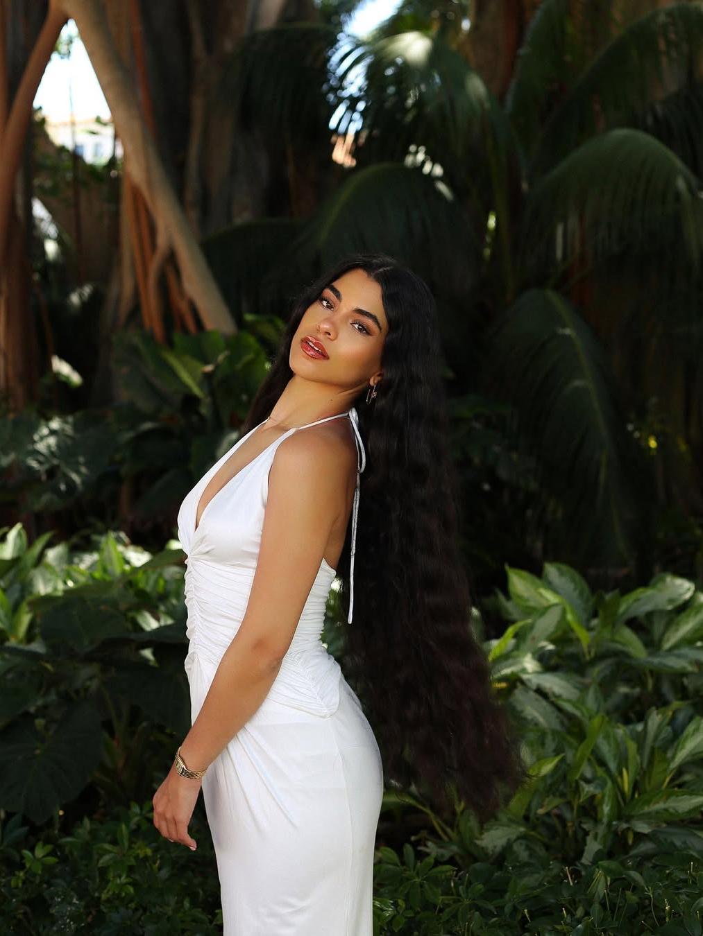 Floral Print White Halterneck Backless Maxi Dress