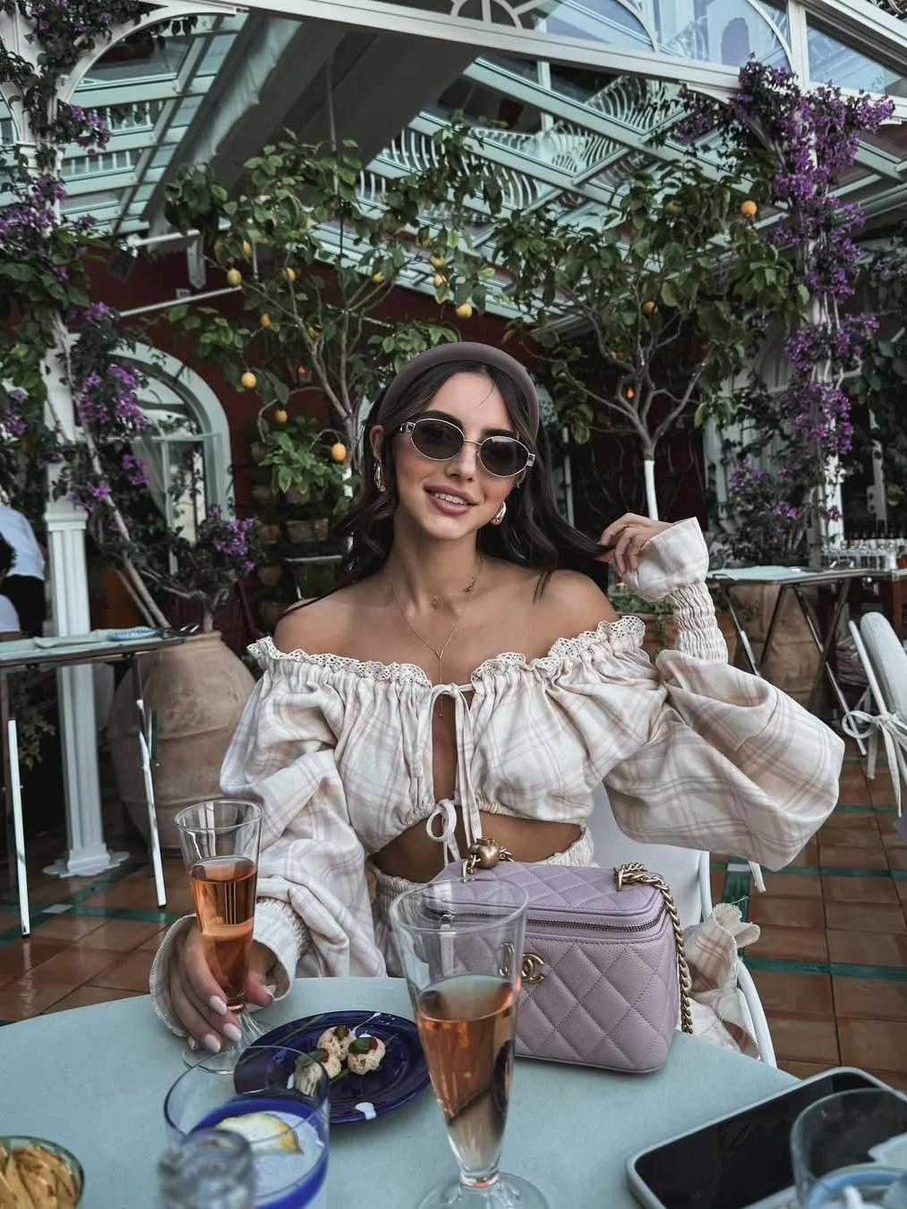 Plaid Lace Buckle Strap Design Off Shoulder Printed Dresses