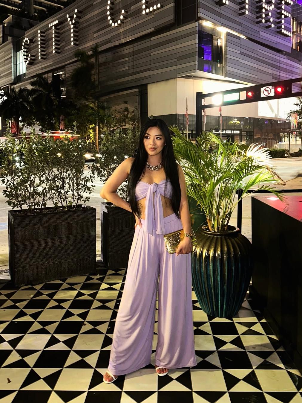 Knotty Bandeau Top & Pants Coord Set