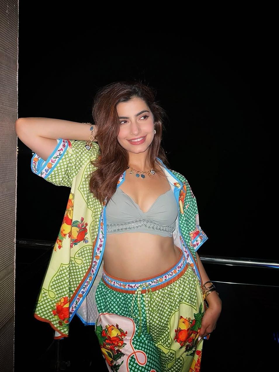 Fruit Print Short Sleeve Shirt & Pants Coord Set